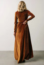 Caramel Velvet Wrap Dress Florida Girl Fashion Boutique