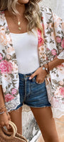 Blushing Blooms Lace Kimono
