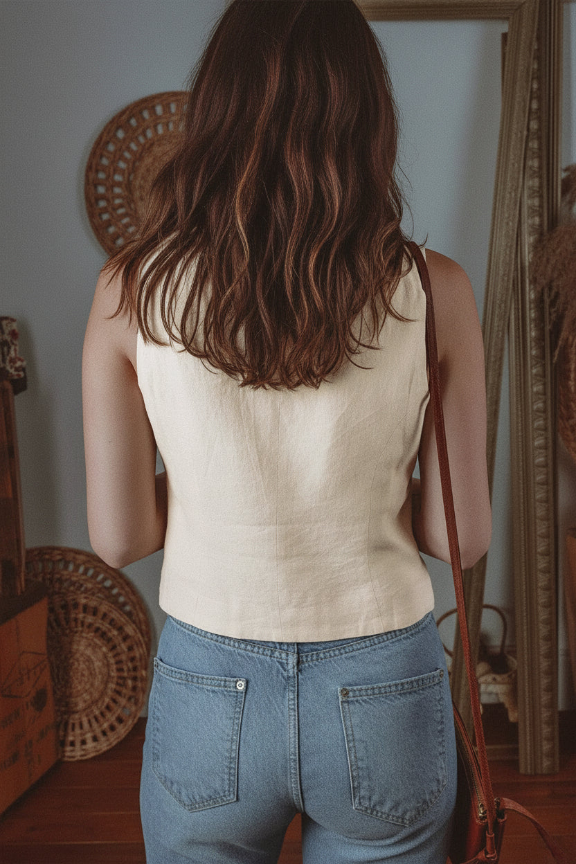 Slim Buttoned Vest Florida Girl Fashion Boutique