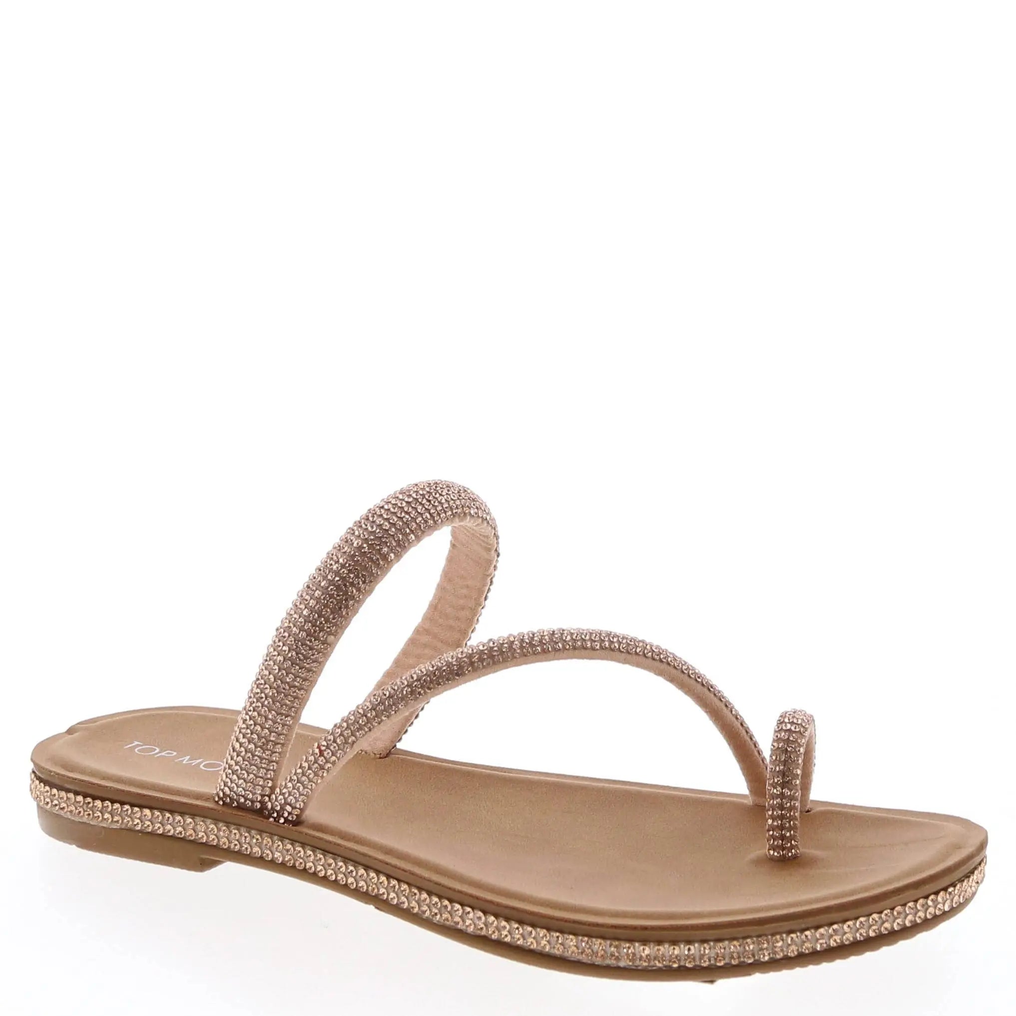 Rose Gold Rhinestone Sandal Stella Shoes