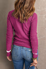 Rose Ribbed Crew Neck Florida Girl Fashion Boutique