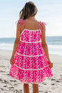 Pink Floral Ric Rac Mini Dress Florida Girl Fashion Boutique