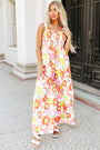 Floral Print Wide Leg Jumpsuit Florida Girl Fashion Boutique