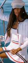 Beach Riot Ally Cardigan Heritage White