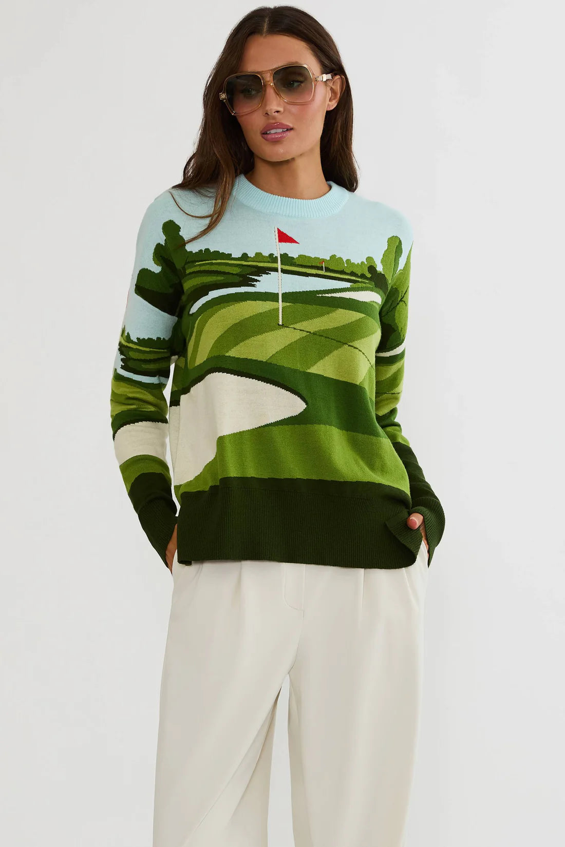 Beach Riot Callie Sweater Fairway