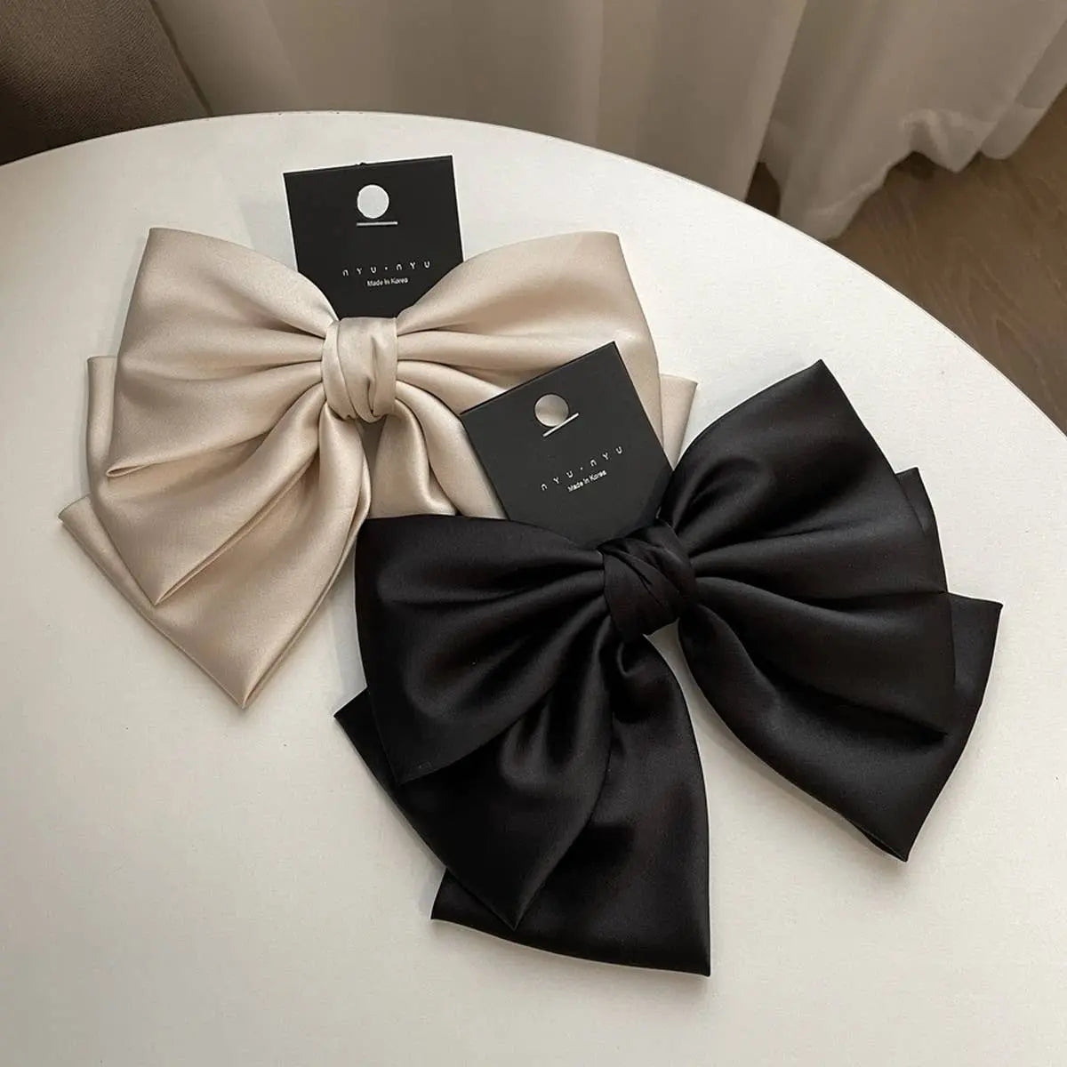 Satin Black Bow ACCITY
