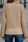 Khaki Ribbed Long Sleeve Top Florida Girl Fashion Boutique