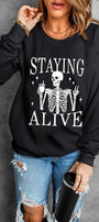 "Staying Alive" Graphic Sweatshirt Florida Girl Fashion Boutique