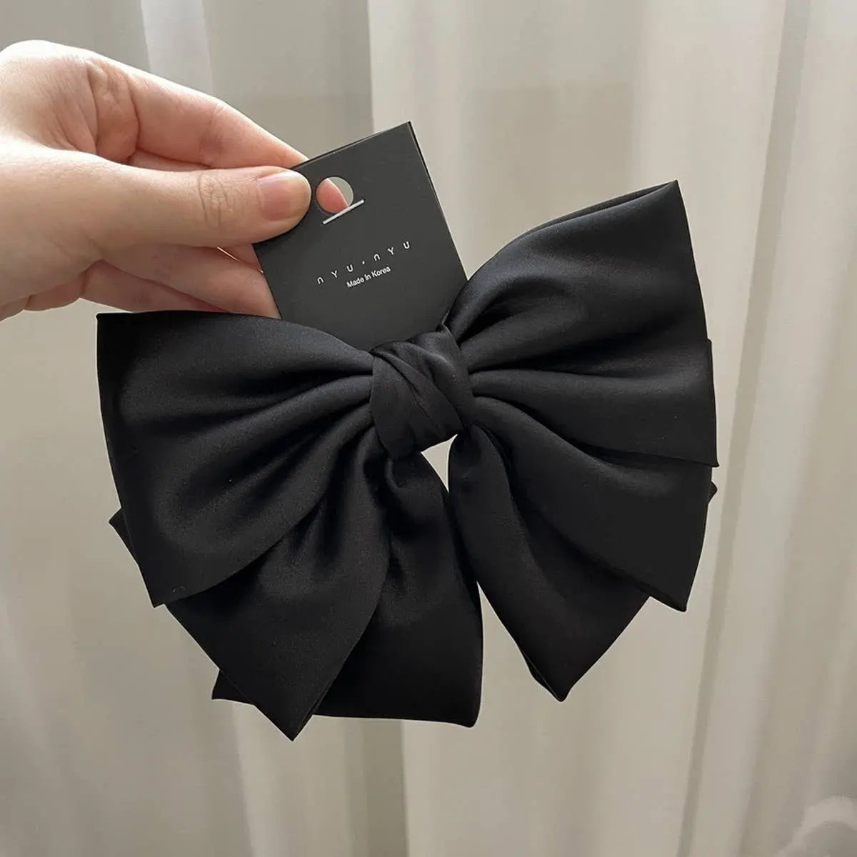 Satin Black Bow ACCITY