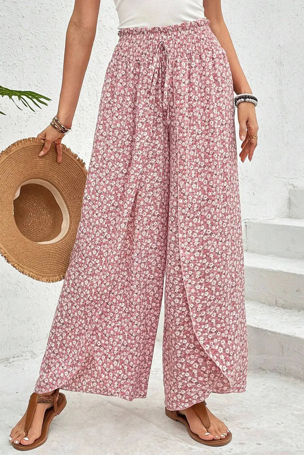 Pink Floral Boho Pant Florida Girl Fashion Boutique