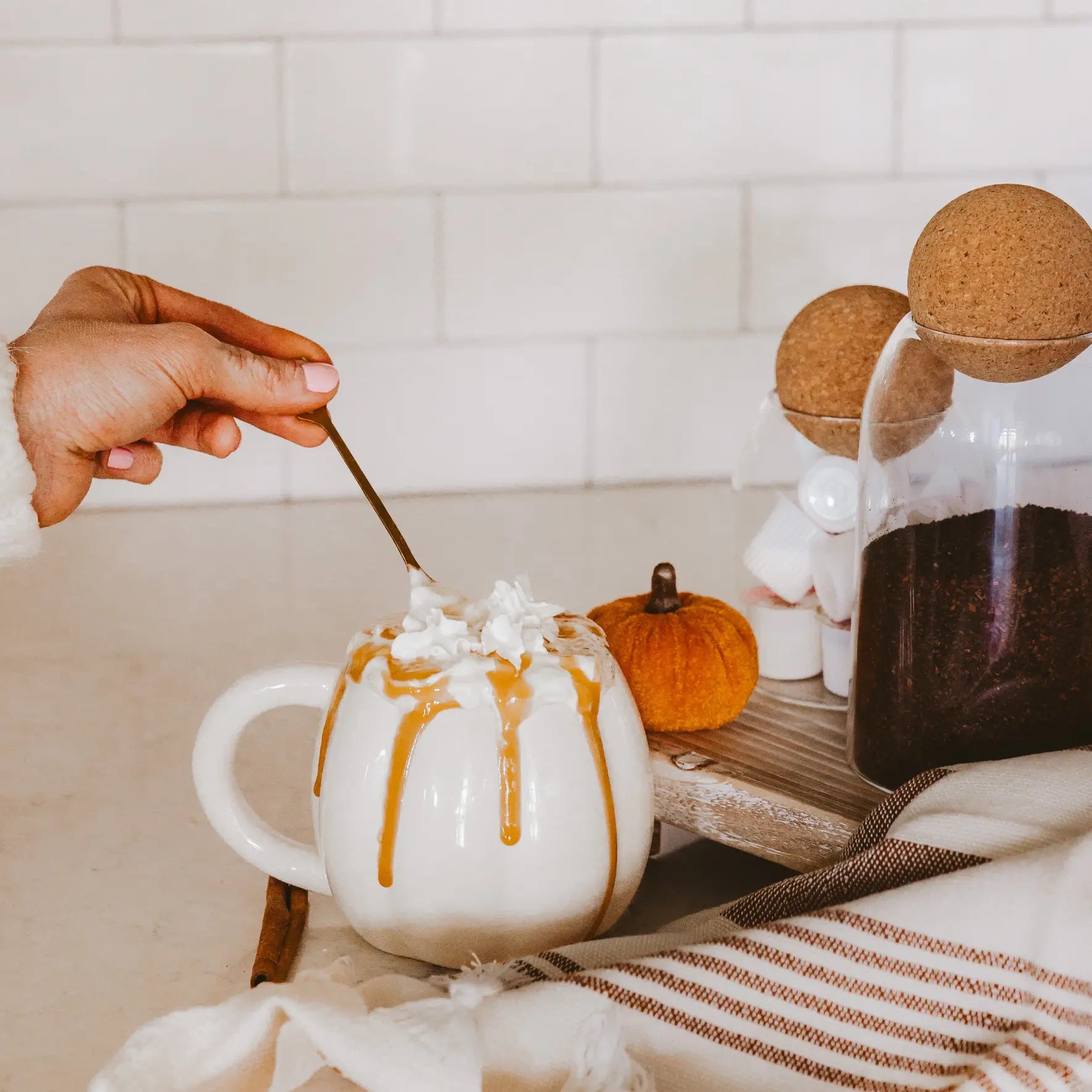 *NEW* Cream Pumpkin Coffee Mug - Fall Decor & Gifts Sweet Water Decor