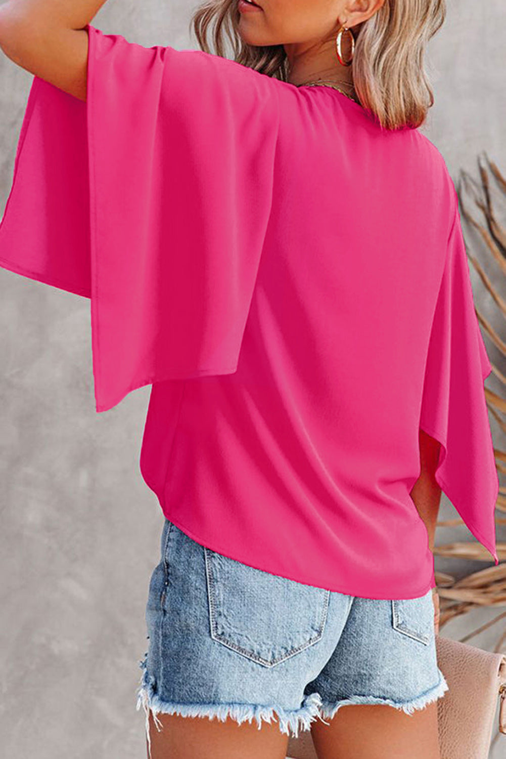 Rose Bell Sleeve Blouse Florida Girl Fashion Boutique