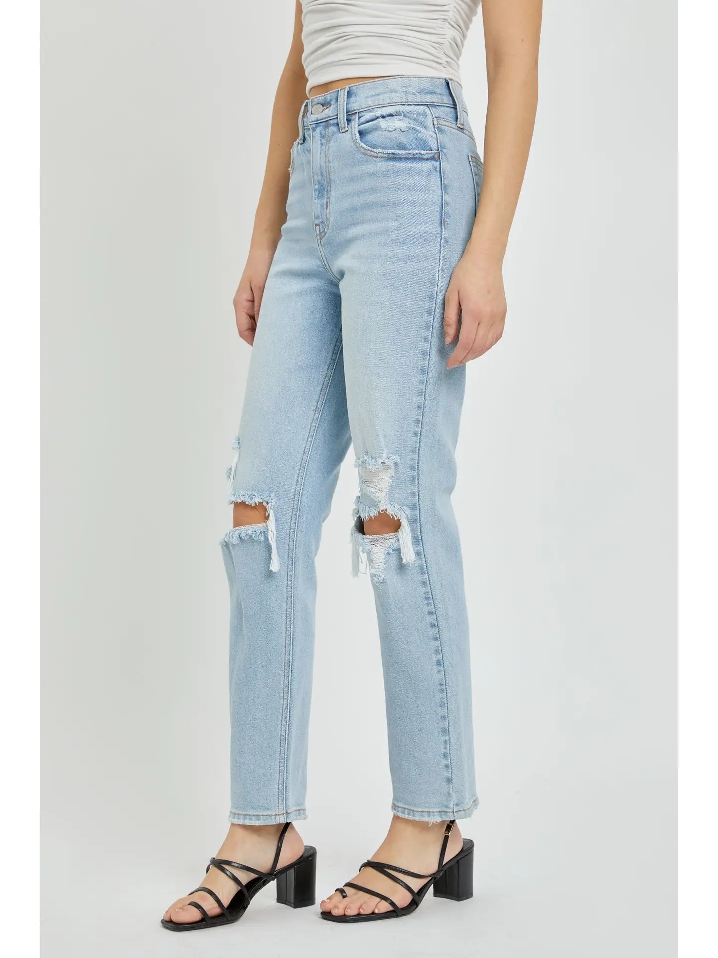Cello High Rise Straight Denim Florida Girl Fashion Boutique