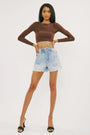 KanCan Paper Bag Denim Short Florida Girl Fashion Boutique