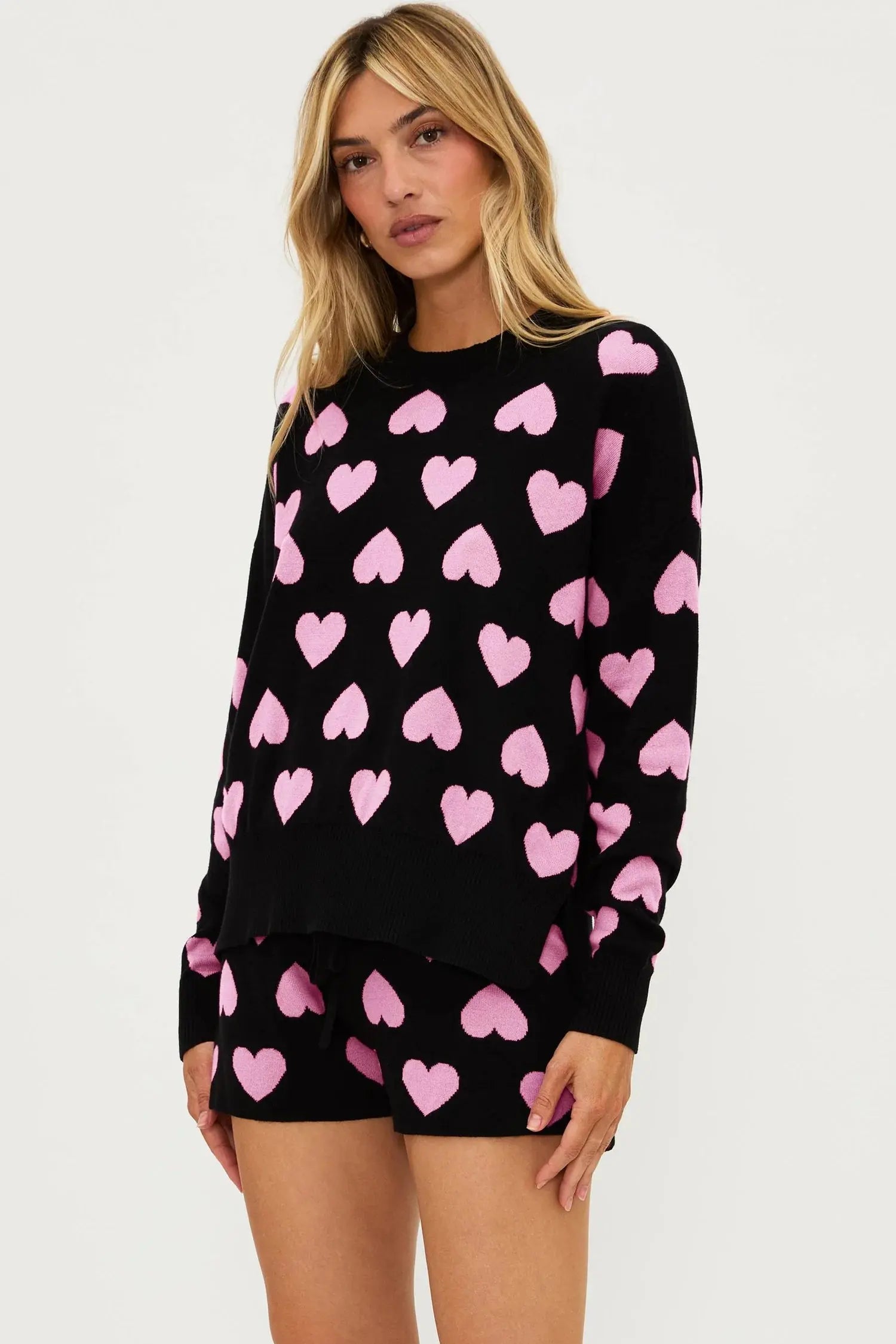Beach Riot Callie Sweater Love Heart Beach Riot
