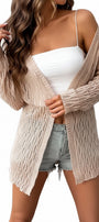 Tan Ogee Print Cardigan Florida Girl Fashion Boutique