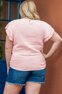 Crinkle Sleeve Blouse Florida Girl Fashion Boutique