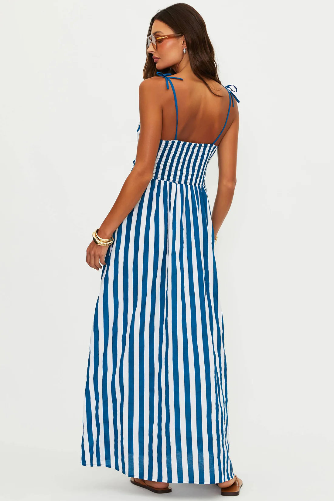 Beach Riot Levie Maxi Dress Twilight Tides Stripes