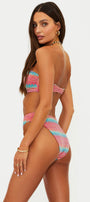 Beach Riot Amarie Bottom Strawberry Ice Chevron Shine