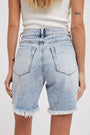 Ripped Boyfriend Denim Shorts Bluivy
