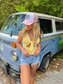 Tie Dye Smiley Face Ball Cap C.C Beanie