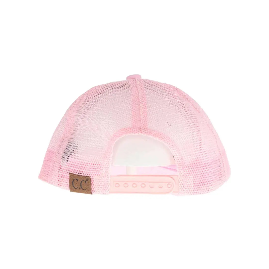 Tie Dye Smiley Face Ball Cap C.C Beanie