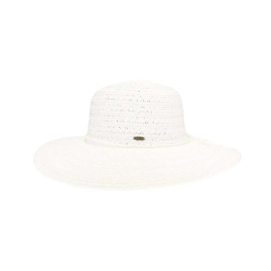Textured Wide Brim Sun Hat C.C Beanie