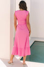 Textured Ruffle Trim Crop And Long Skirt Set Florida Girl Fashion Boutique