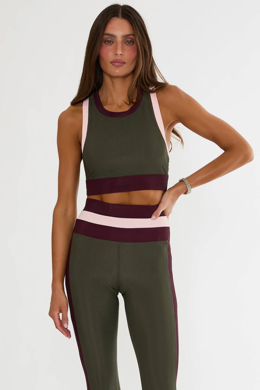 Beach Riot Gwen Top Wild Berry Colorblock