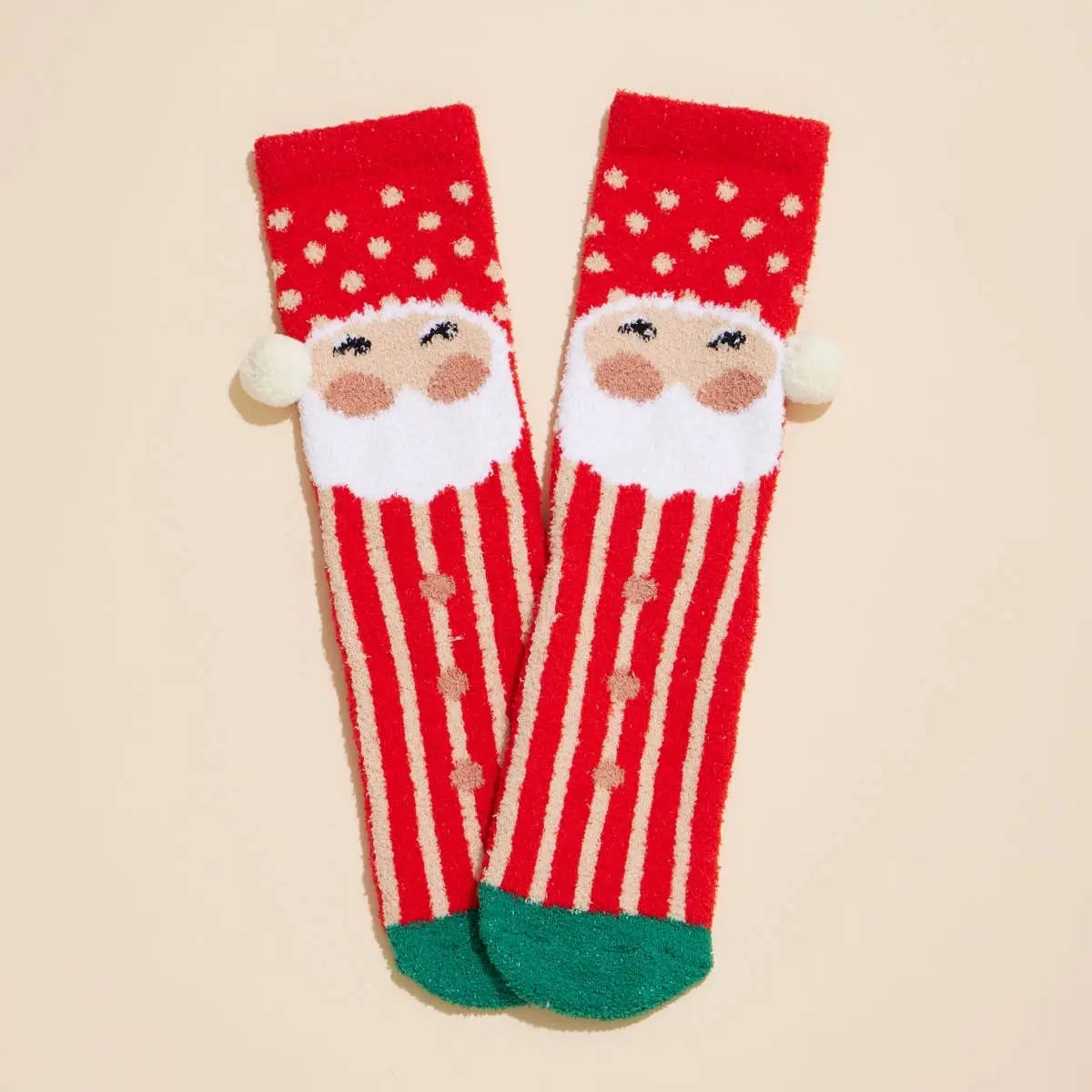 Christmas Fuzzy Socks Assorted Pack of 4 Frem