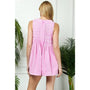 Denim V Neck Sleeveless Romper with Tie Veveret