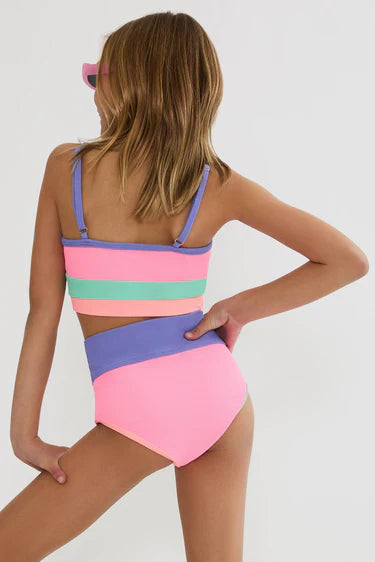 Beach Riot Little Eva & Emmie Set Sherbert Shores Colorblock