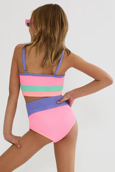 Beach Riot Little Eva & Emmie Set Sherbert Shores Colorblock