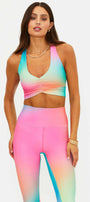 Beach Riot Mindy Top Strawberry Sunset Ombre
