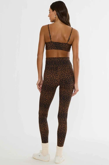 Beach Riot Piper Legging Caramel Leopard