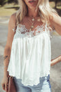 White Lace Flared Top Florida Girl Fashion Boutique