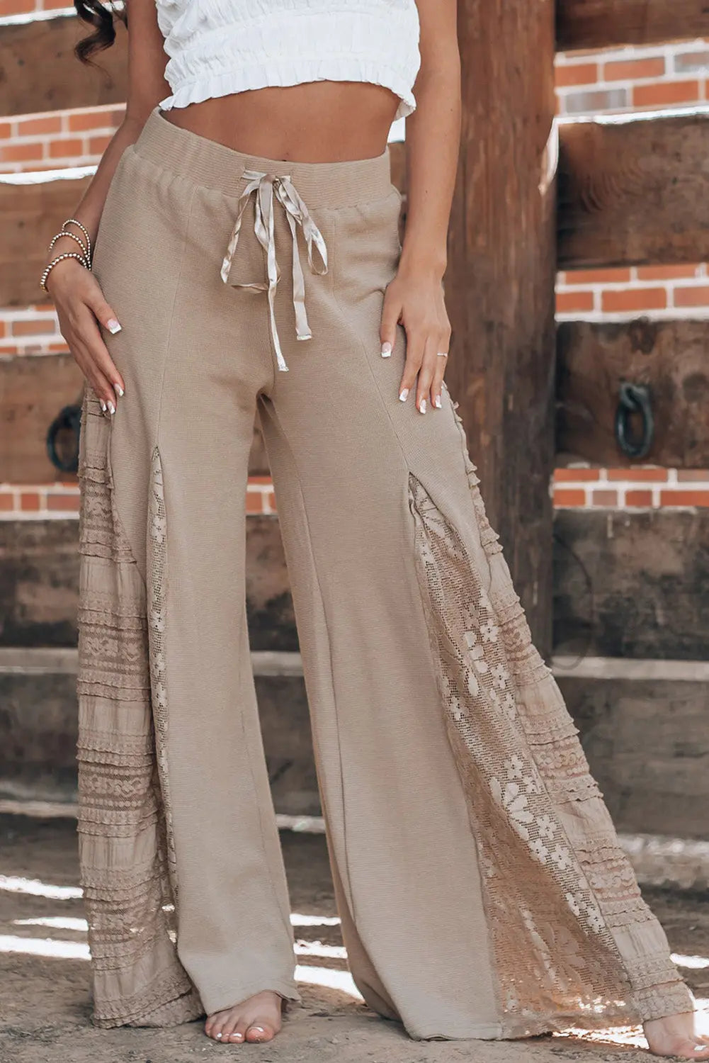 Lace Patchwork Pant Florida Girl Fashion Boutique