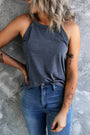 Blue Halter Tank Florida Girl Fashion Boutique
