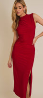 Scarlet Sparkle Midi Dress