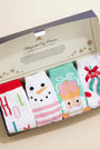 Christmas Fuzzy Socks Assorted Pack of 4 Frem