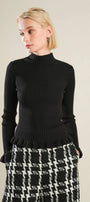 A ribbed sweater knit top - FSW1086 FLYING TOMATO