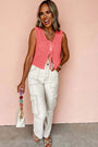 Lace Front Sweater Vest Florida Girl Fashion Boutique