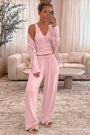 Light Pink 3-Piece Cozy Knit Lounge Set Florida Girl Fashion Boutique