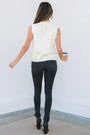 White Button Vest Florida Girl Fashion Boutique