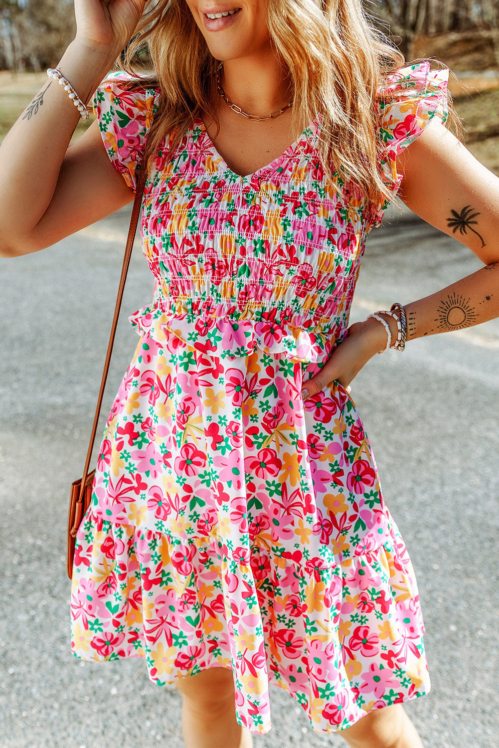 Smocked Bodice Ruffle Dress Florida Girl Fashion Boutique