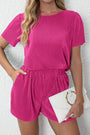 Pink Pleated Two-Piece Set Florida Girl Fashion Boutique