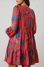 Abstract Floral Midi Dress Florida Girl Fashion Boutique