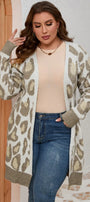 Beige Leopard Plus Cardi Florida Girl Fashion Boutique