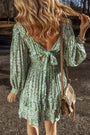 Green Floral Ruffle Mini Florida Girl Fashion Boutique