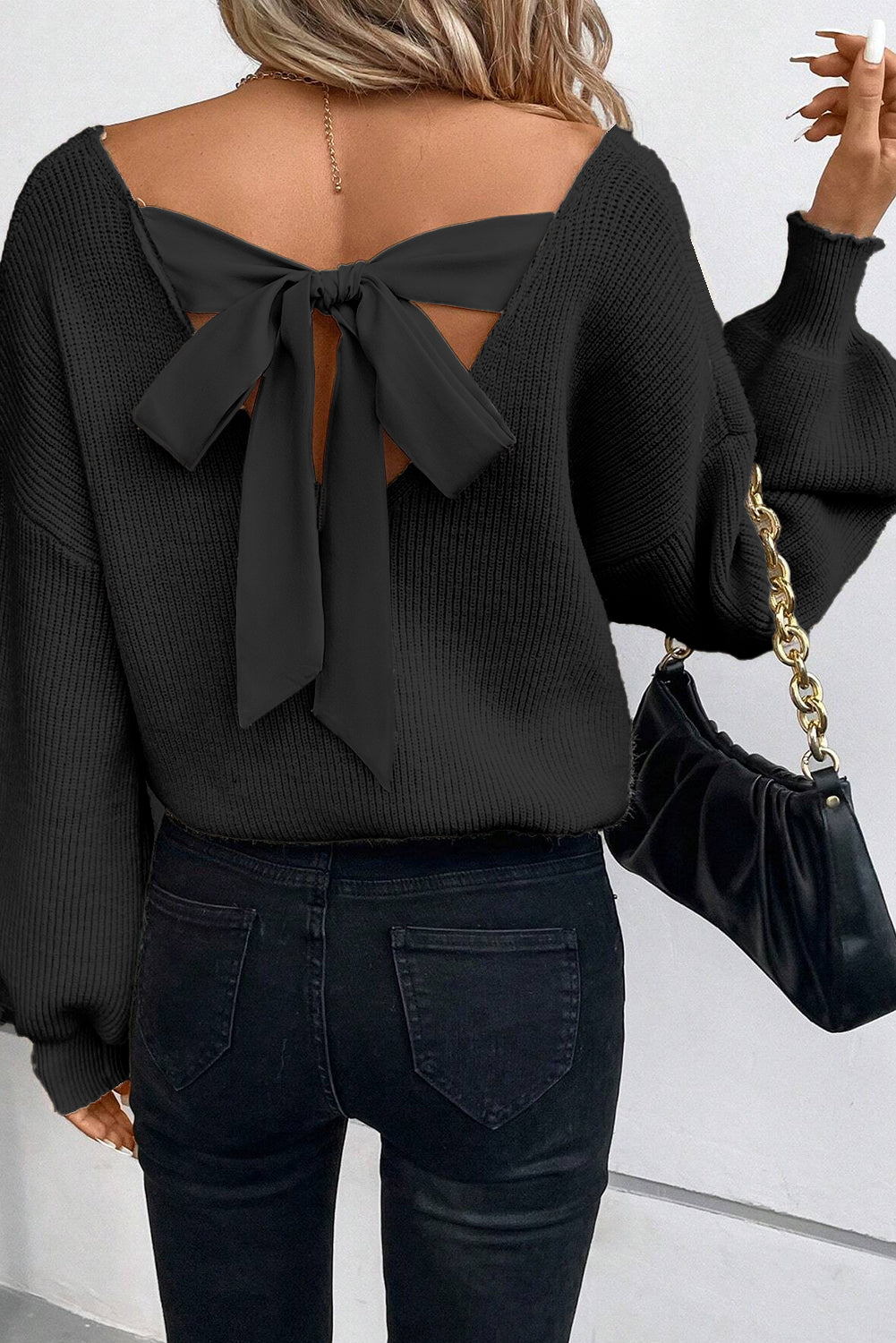 Bowknot Knit Sweater Florida Girl Fashion Boutique